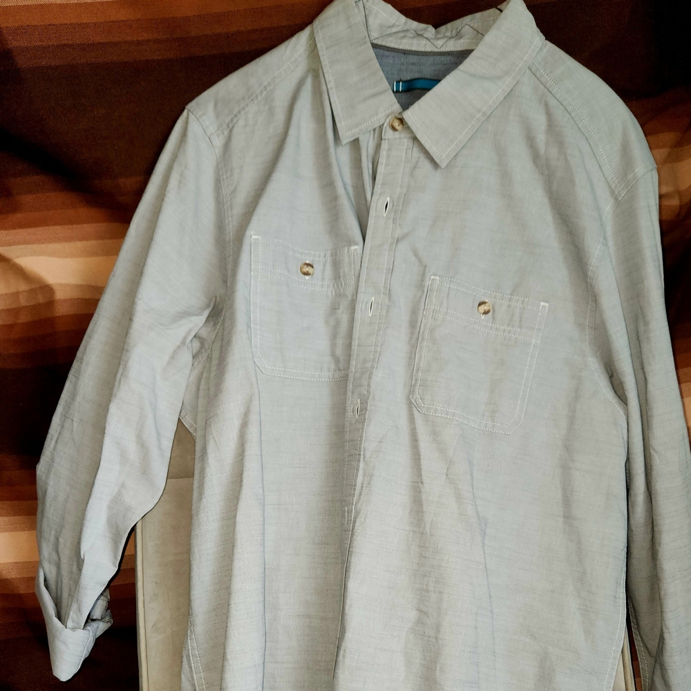 The North Face Blue and Black Shirt